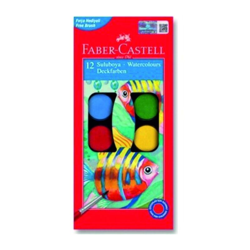 Faber-Castell Faber Castell 12 Renk Sulu Boya Kalem