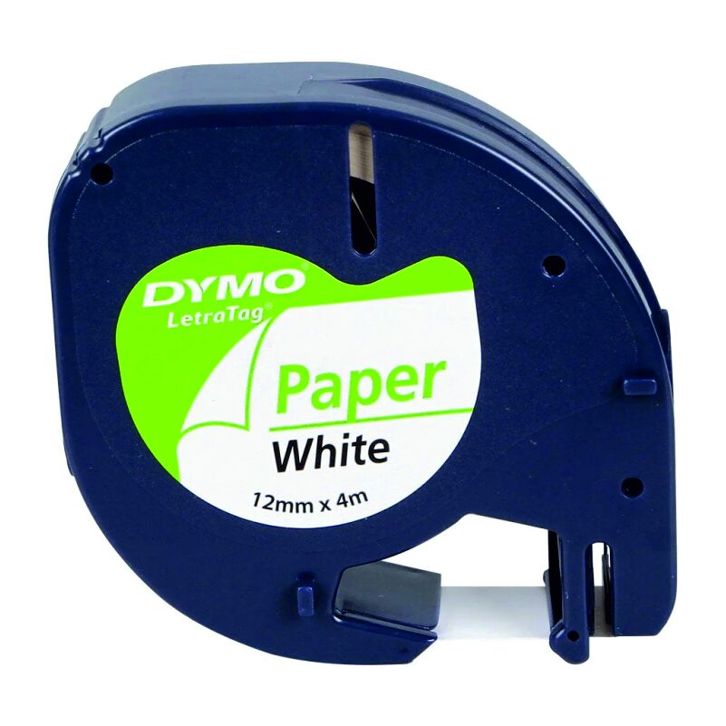 Dymo Letratag Kağıt Etiket 12 mm x 4 m Beyaz