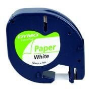 Dymo Letratag Kağıt Etiket 12 mm x 4 m Beyaz