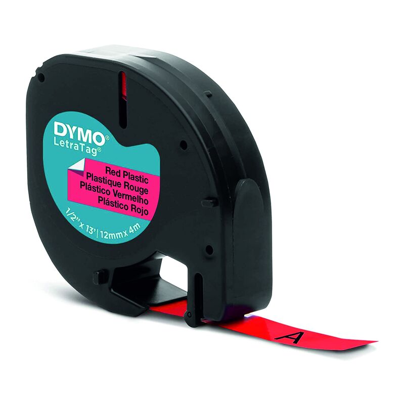 DYMO LetraTag Plastik Kırmızı Şerit