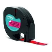 DYMO LetraTag Plastik Kırmızı Şerit