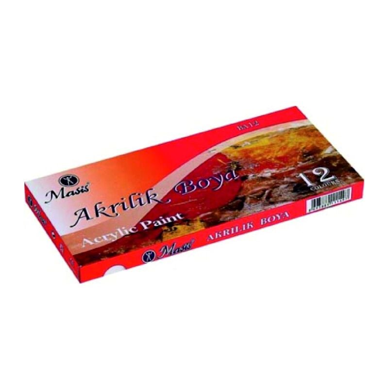 MASİS BA-12 AKRİLİK BOYA 12 RENK