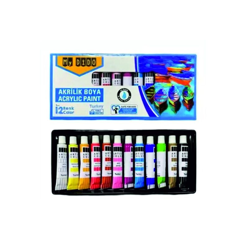 My Dido 12 Renk Tüp Akrilik Boya