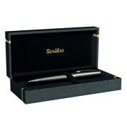 Scrikss Takım Kalem Dolma+Tükenmez Karbon Gri 38