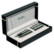 Scrikss Takım Kalem Dolma+Tükenmez Karbon Gri 38
