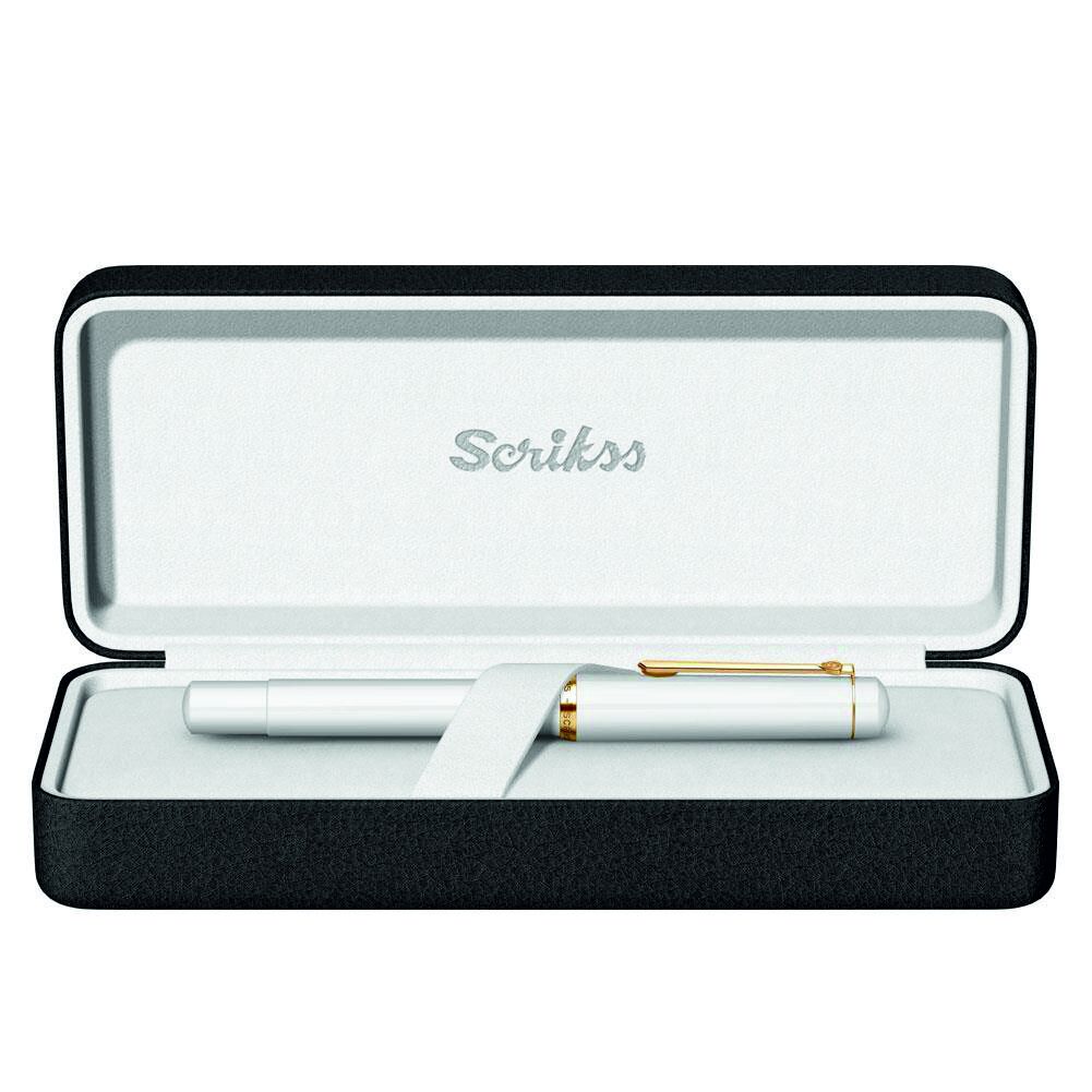 Scrikss Dolma Kalem Lüks Kutulu Beyaz 419