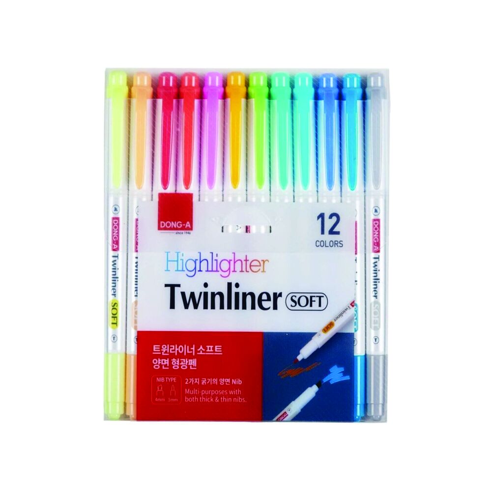 Twinliner Fosforlu Kalem Soft 12 Adet Set