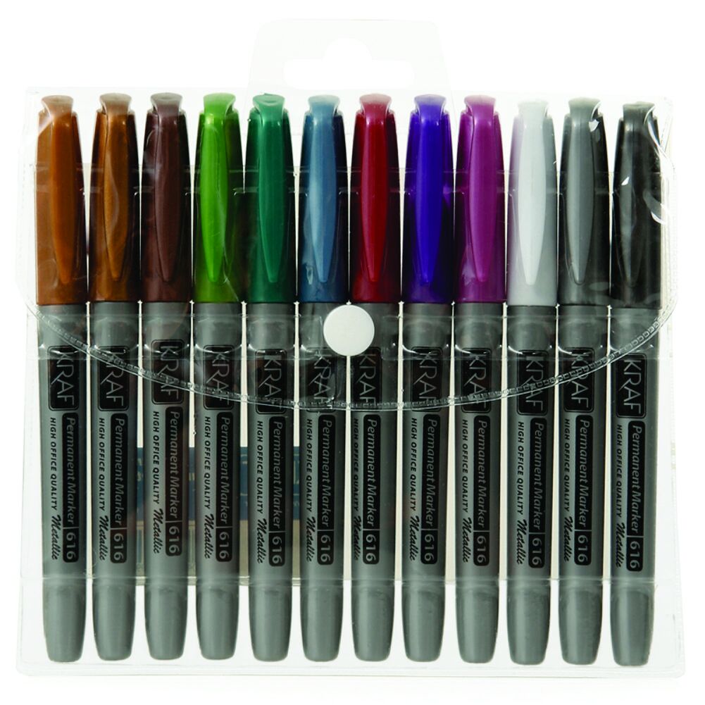 KRAF PERMANENT MARKÖR METALİK 12 Lİ