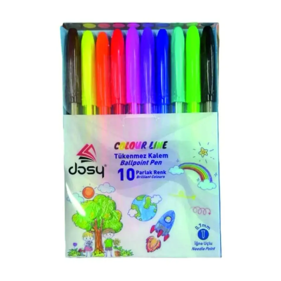 DOSY COLOUR LINE 0,7MM 10'LU KARIŞIK KUTU