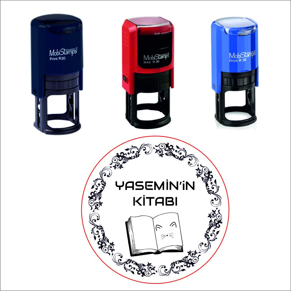 Kişiye Özel Kitap Kaşesi MD-06 - Mobi stamps R30