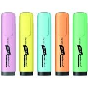 SCRIKSS OFFICE FOSFORLU KALEM SH712 PASTEL KARIŞIK RENK 5 Lİ SET