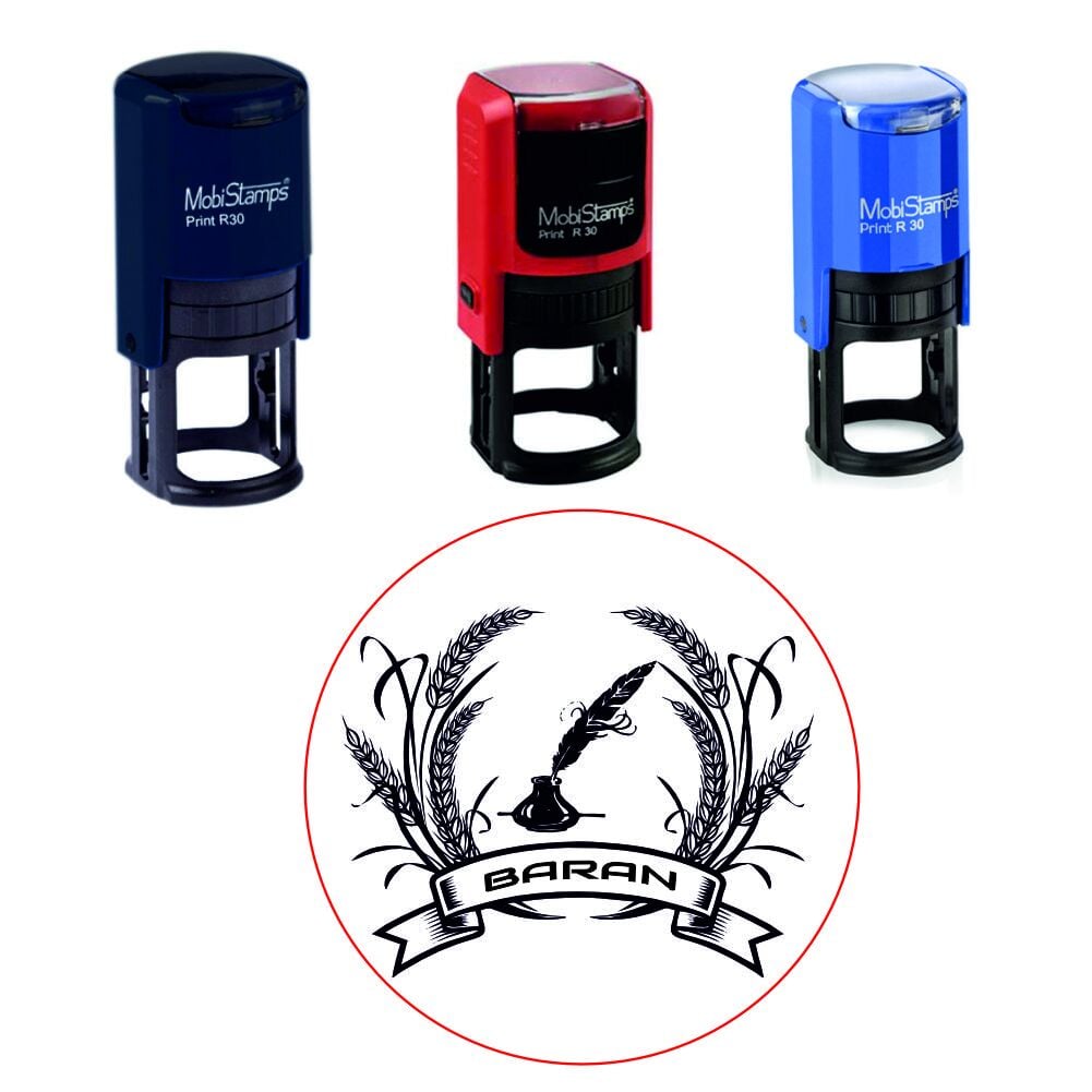 Kişiye Özel Kitap Kaşesi MD-09 - Mobi stamps R30